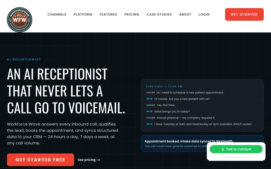 Workforce Wave website preview